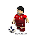 Miniatyrbillede 2 af 5: 8 stk. Byggeklodser Minifigurer VM Fodboldhold Messi Cavani C Ronaldo Samlede Legetøj