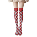 Miniatyrbild 4 av 4: Shoelace Pattern Print Thigh Stockings Women Fashion Sexy Trend Stockings Thin Velvet Lolita Jk Socks Kawaii Sweet Style3
