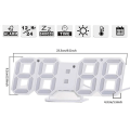 Miniatyrbild 2 av 2: 3d Digital Alarm Clock,wall Led Number Time Clock With 3 Auto Adjust