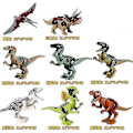 Miniatyrbillede 2 af 4: Dinosaur Byggeklodser Tyrannosaurus Pterodactyl Børns Små Partikler Samle Legetøj 20 stk