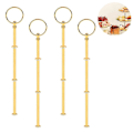 Miniatyrbild 3 av 4: 4 Sets 3 Tier Cake Stand Hardware,tiered Tray Hardware 3 Tier Cake Stand Fittings Hardware Dessert Serving Tray Stand Handle Hardware Fittings For Cak Gold