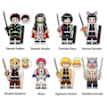 Miniatyrbild 1 av 4: Japanese Anime Demon Slayer 8pcs Set Assembling Building Blocks Minifigure