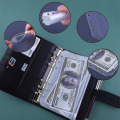 Miniatyrbild 3 av 4: 12pcs A6 Binder Pockets Loose Leaf Bags 6 Ring Binder Cash Budget Envelopes System, A6 Pu Leather Binder Set