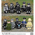 Miniatyrbild 3 av 5: 12pcs Special Police Minifigure Building Block Doll Small Particle Assembled Doll Toy
