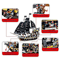 Miniatyrbillede 4 af 5: Børnelegetøj Skib Pirat Model Moc Klodser The Eternity Pirates Både Byggeklodser Idéer Serie Båd Klodser Drenge Fødselsdagsgaver ingen Original Æske4