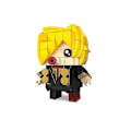 Miniatyrbild 2 av 4: One Piece Building Blocks Toy Luffy Zoro Figure Naruto Building Blocks Kakashi  Block Cube Toy Small Particles Children Puzzle 4