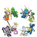 Miniatyrbillede 2 af 4: Ninja Minifigurer Sæt 24 Pak Action Figur Anime Shinobi Dukke Børnelegetøj Fødselsdagsfest Gaver