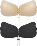Adhesive Bra, 2 Pairs Sticky Bra Invisible Silicone Bras B