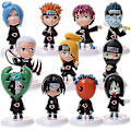 Miniatyrbillede 4 af 5: 11 stk. 17. generations Naruto dukke Naruto Sasuke anime model ornament hånddukke