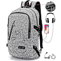 Miniatyrbilde 1 av 3: Student Ryggsekk USB Lading Skoleveske Ungdoms Dataveske gray