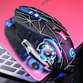 Miniatyrbild 1 av 4: Wireless Gaming Mouse Rgb Backlit, Rechargeable, 6 Programmable Buttons Star black