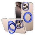 iPhone 16 Pro Is-kall Roterande Ringhållare PC MagSafe Skal Blå Blå