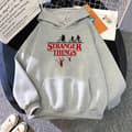 Stranger Things Hettegenser | Trykket Genser | Uformell Unisex Fanbekledning*M*grå grå M gray M