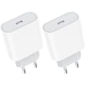 Miniatyrbilde 1 av 5: 20w 2-pakning Usb C Hurtiglader, Usbc Socket Type C Vegg AC Strømadapter
