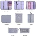 Miniatyrbild 5 av 5: 8-pack Organizer Set för Resväskor, Förvaringsväskor, Packkuber, Resväskor, Presenter Svart Black