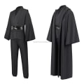 Miniatyrbild 1 av 7: Mub- Obi wan Kenobi Premium Quality Cosplay Costume black Jedi Robe from Star the Wars for Lightsaber Dueling Black Black XL
