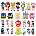 Miniatyrbillede 1 af 2: Mub- Sonic the Hedgehog Plyslegetøj Plysdukke Rygsæk Taler Pindsvin Dukke 4PCS