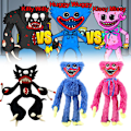 Pikkukuva 3 / 7: Poppy Playtime Pehmolelu Pehmolelu Huggy Wuggy Nukke musta U black