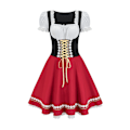 Miniatyrbillede 2 af 6: Gos- 2024 Ny Halloween Ølpige Kjole Shapesome Sceneshow Kostume Pigekjole red 2XL