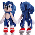Miniatyrbild 2 av 2: Gos- Ny sonic överljudsmus plyschleksak Tarsnak igelkott figur för barns presenter 46cm blue backpack