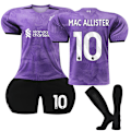 Pikkukuva 1 / 2: 2023-2024 Liverpool Away Kids Jalkapallopaita Sarja nro 10 Mac Allister G 16