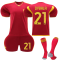 Miniatyrbild 1 av 2: 2023-2024 A.S.Roma Home fotbollströja för barn nr 21 Dybala 18