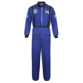 Miniatyrbillede 1 af 5: Astronaut Kostume Rumdragt Til Voksen Cosplay Kostumer Lynlås Halloween Kostume Par Flyvedragt Plus Størrelse Uniform -a Blå Til Mænd Blue for Men L