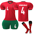 Miniatyrbilde 1 av 2: Gos- 2024 Portugal fotballdrakt hjem 4 RUBEN DIAS M