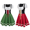 Miniatyrbilde 1 av 6: Gos- 2024 Ny Halloween Øl Jentekjole Shapesome Scenekjole Pikedress red L