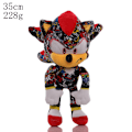 Miniatyrbild 2 av 2: Gos- Ny sonic överljudsmus plyschleksak Tarsnak igelkott figur för barns presenter 30cm camouflage black