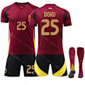 Miniatyrbild 1 av 2: Gos- EM 2024 Belgien Home Fotbollströja 25 DOKU M