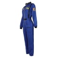Miniatyrbillede 4 af 5: Astronaut Kostume Rumdragt Til Voksen Cosplay Kostumer Lynlås Halloween Kostume Par Flyvedragt Plus Størrelse Uniform - Hvid Til Mænd White for Men S
