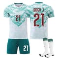 2026 VM Portugal fodboldtrøjer Børn og voksne udebane 21 DIOGO J. S