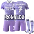 Miniatyrbilde 1 av 2: Gos- 2526 Special Edition Real Madrid Lila Drake Fotballdrakt Sett 7 RONALDO #M