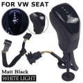 Miniatyrbild 1 av 5: DSG AT Synchronize Electronic Display Växelspaksknopp Växelspak Handboll LED Röd/Vit Ljus För VW Golf 6 Passat 7 Tiguan-VIT-Matt Svart WHITE-Matt Black