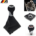 Miniatyrbild 2 av 5: Växelspaksknapp Spak Damask Boot Cover Case För Audi A4 S4 B8 8K A5 8T Q5 8R S Line 2007 2008 2009 2010 2011 2012-2015-Röd R123456 Red R123456