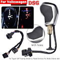 Miniatyrbild 3 av 5: DSG AT Elektronisk display Växelspaksratt Shift Handboll För VW Passat B7 B8 Golf 6/7 MOB Tiguan Biltillbehör-RED-Chrome RED-Chrome