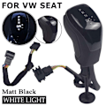 Miniatyrbild 1 av 5: DSG AT Elektronisk display Växelspaksknopp Shift Handboll För VW Passat B7 B8 Golf 6/7 MOB Tiguan Biltillbehör-Svart Matt-Vit Black Matt-White