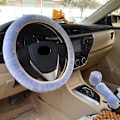 Miniatyrbild 4 av 7: (C 3st) Cover Plysch Vinter Universal Handbroms Växelläge Kugghjul Tredelad cover Bilinredningstillbehör C 3pcs