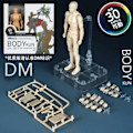 Miniatyrbild 4 av 7: Skiss Rita Man Kvinna Rörlig Kropp Kun Kropp Chan Ledvärk Anime Figur Shf Action Figur Leksak Modell Rita Skyltdocka Boy no box