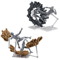 Miniatyrbild 3 av 7: Marksprickor Explosion Plattform Impact Effekt Modell Action Figur One Piece Ace Fire Scener Leksaker Specialeffekt Stativ Basleksak NO 3