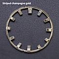 Miniatyrbild 1 av 5: För GA2100 GA2110 Luminous Hour Marker Dial Watch Pointer Scale Ring Index Modification Dial ga2110 Watch Mod Kit Tillbehör Stripe-ChampagneGold