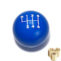 Miniatyrbild 4 av 5: Universal 6-växlad rund växelspaksknopp Växelspak Huvud-6-växlad Vit 6 speed White