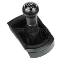 Miniatyrbild 5 av 5: För Seat Ibiza 2002 2003 2004 2005 2006 2007 2008 2009 2010 Car-Styling 5/6-växlad växelspaksknopp med PU-läder Boot-6 Speed Black 6 Speed Black
