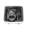 Miniatyrbild 5 av 5: Krom och läder Bilväxel cover för VW Passat B6 CC 3C R36 TDI TFSI TSI (2006-2011)-5 Speed White line 5 Speed White line