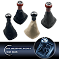 Miniatyrbild 2 av 5: För Volkswagen VW Passat B5 B5.5 1998 1999 2000 2001 2002 2003 2004 2005 Växelspak med kragar Spak Växelgaiter Boot-6 Speed Beige B 6 Speed Beige B