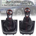Miniatyrbild 2 av 5: Manual 5 6-växlad växlingsknopp för Volkswagen Golf 5/6 MK5/MK6 Scirocco(2009) Octavia(2006) Damask cover Biltillbehör-alternativ2 option2