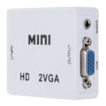 Miniatyrbild 3 av 3: Videoomvandlare Mini HDMI till VGA Ljudadapter HDMI till VGA 1080P Mini HDMI2VGA Ljudkontakt Anslutningsbox white-black