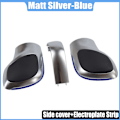 Miniatyrbild 1 av 5: Röd/Blå Bil Växelspak Spak Krom Matt För VW Golf 6 7 R GTI Passat B7 B8 CC R20 Jetta MK6 GLI DSG Cover Emblem-Option 7 Option 7