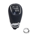 Miniatyrbild 1 av 5: Krom och läder Bilväxlingsratt Växelspak Gaitor Boot Cover för Skoda Octavia A7 MK3 2014-2017 dekorationstillbehör-6-växlad knopp 6 speed knob